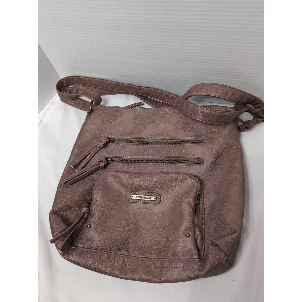 Stone & Co. Crossbody Purse Multi Compartment Adjustable Shoulder strap SOFT